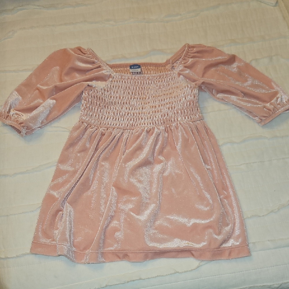 Old Navy Sparkling Peach Kids Dress